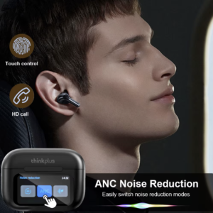 Thinkplus Wireless Bluetooth Earphones with LED Touch Screen Control