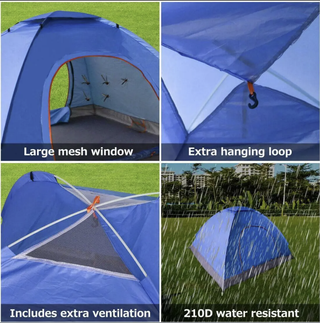 2–3 Person Automatic Pop-Up Camping Tent – Waterproof and UV Protection for Outdoor Adventures - Image 8